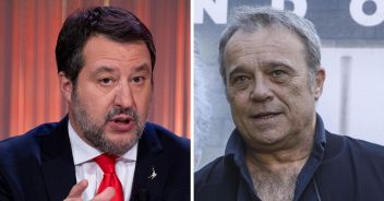 Matteo Salvini e Claudio Amendola