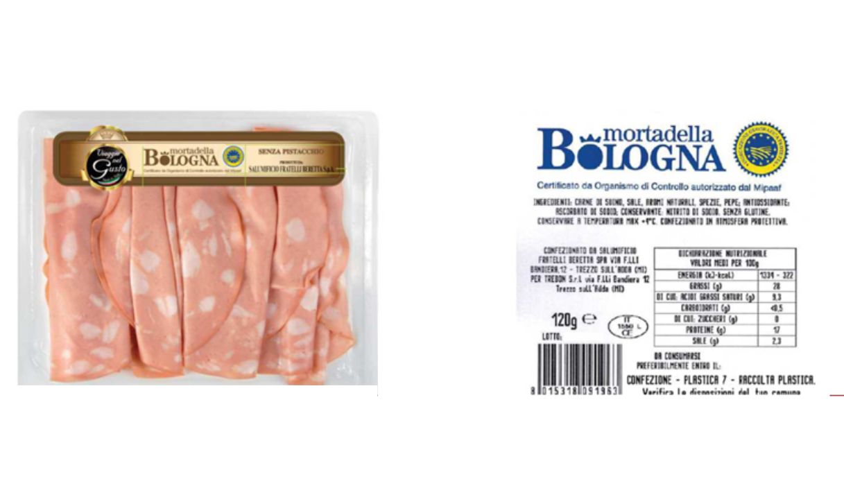 mortadella richiamata plastica Beretta