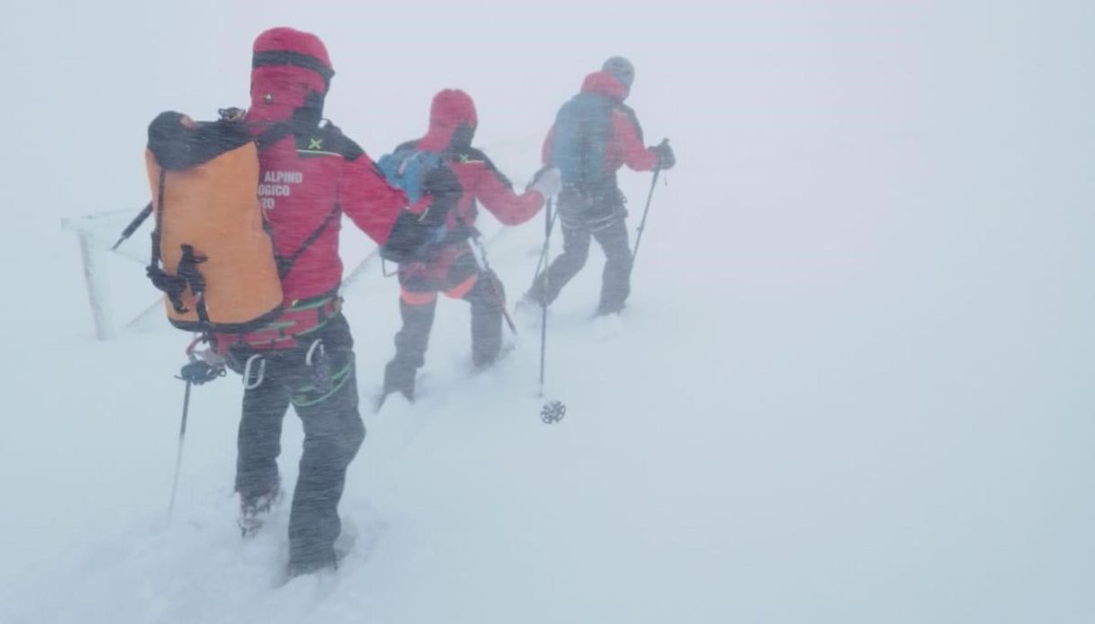 alpinisti gran sasso soccorritori