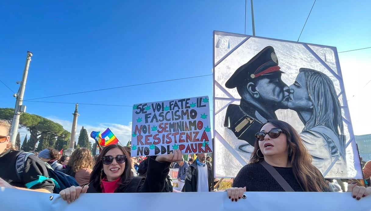 Corteo Roma proteste manifestanti