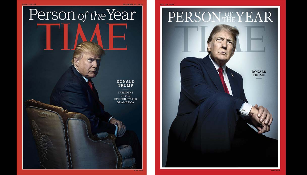 Time nomina Donald Trump "persona dell'anno", seconda copertina per il presidente Usa dopo quella del 2016