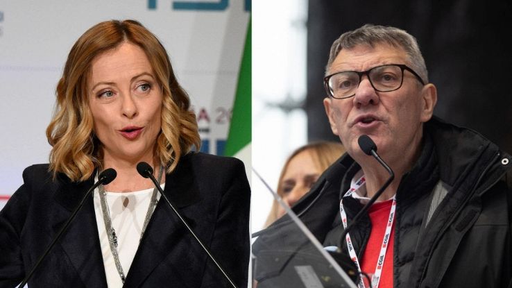 Meloni attacca Landini e accusa il segretario Cgil sugli scioperi:  "Argomenti deboli come i suoi risultati"