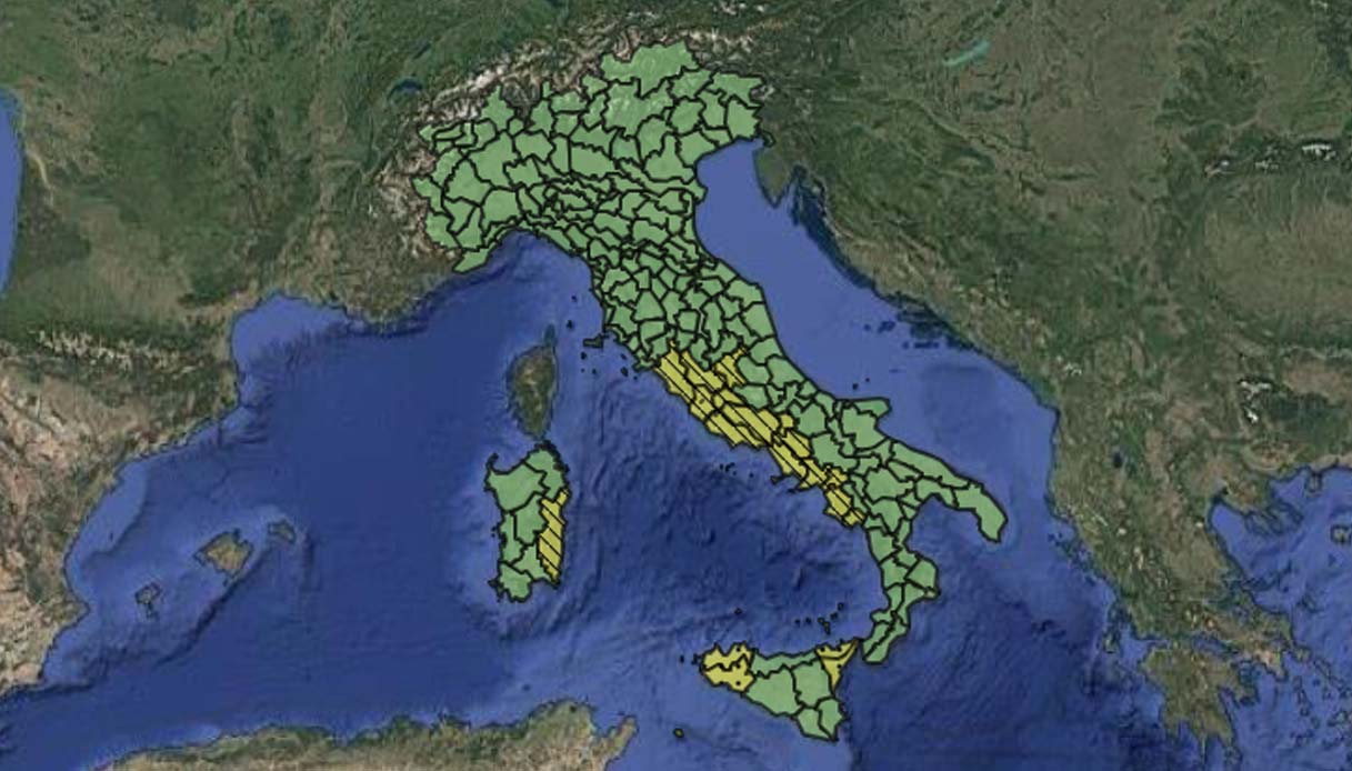 pioggia santa lucia allerta meteo