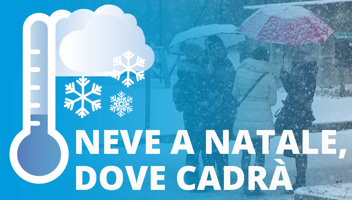 Neve a Natale per le previsioni meteo, Italia divisa tra sole e freddo: le regioni in cui cadranno i fiocchi