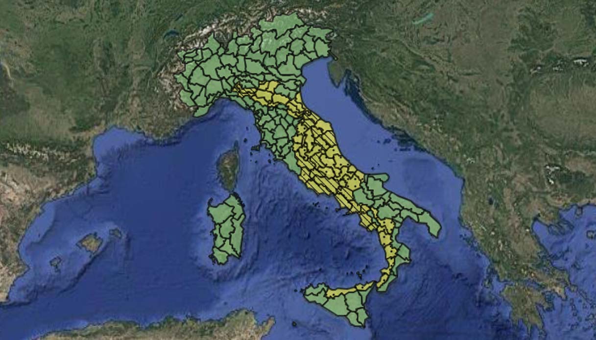 protezione civile previsioni meteo