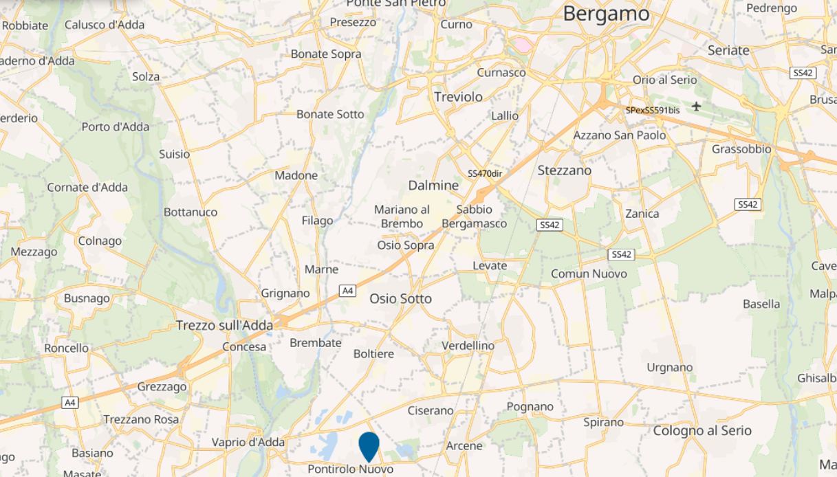 sparatoria Bergamo mappa