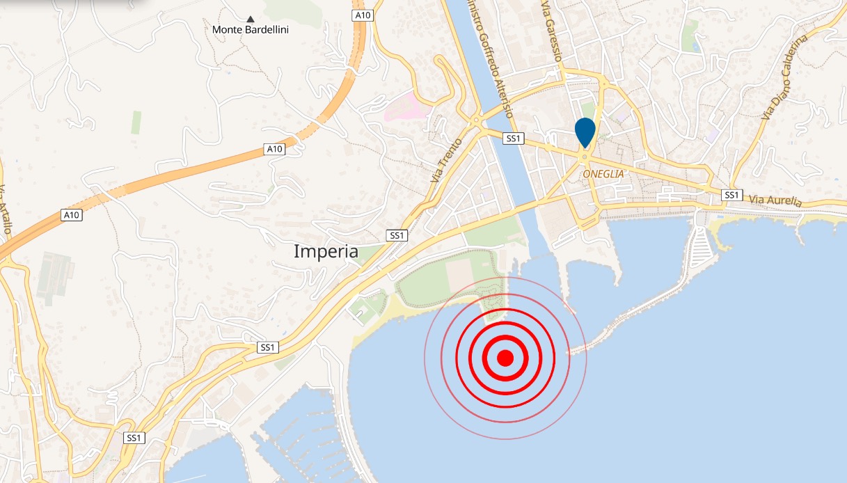 Scossa di terremoto a Imperia, sisma di magnitudo 3.2 spaventa i residenti: la situazione