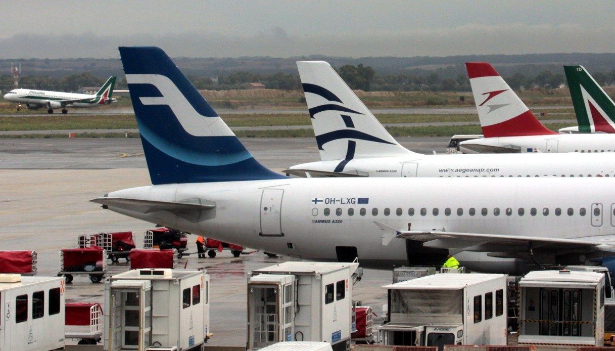 Aeroporto di Catania colpito dal maltempo durante l