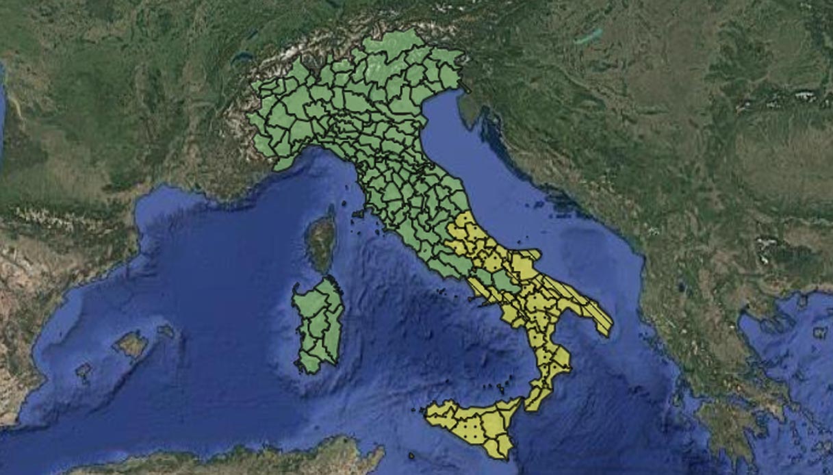 allerta meteo regioni