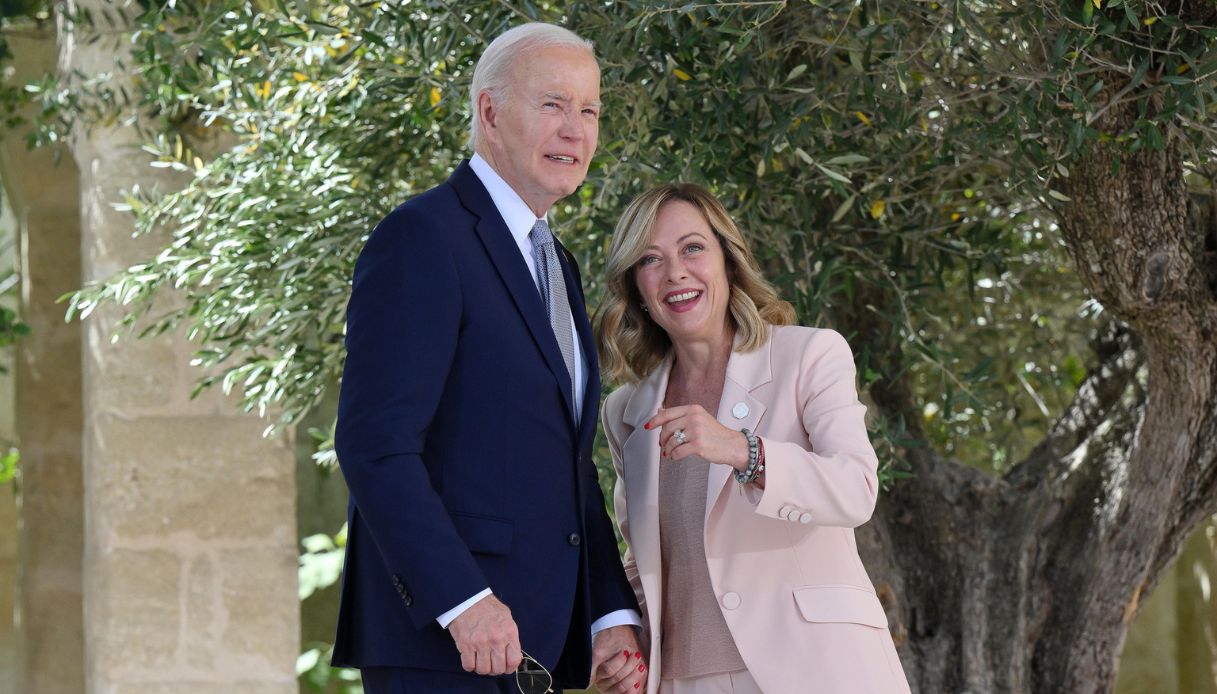 Giorgia Meloni e Joe Biden