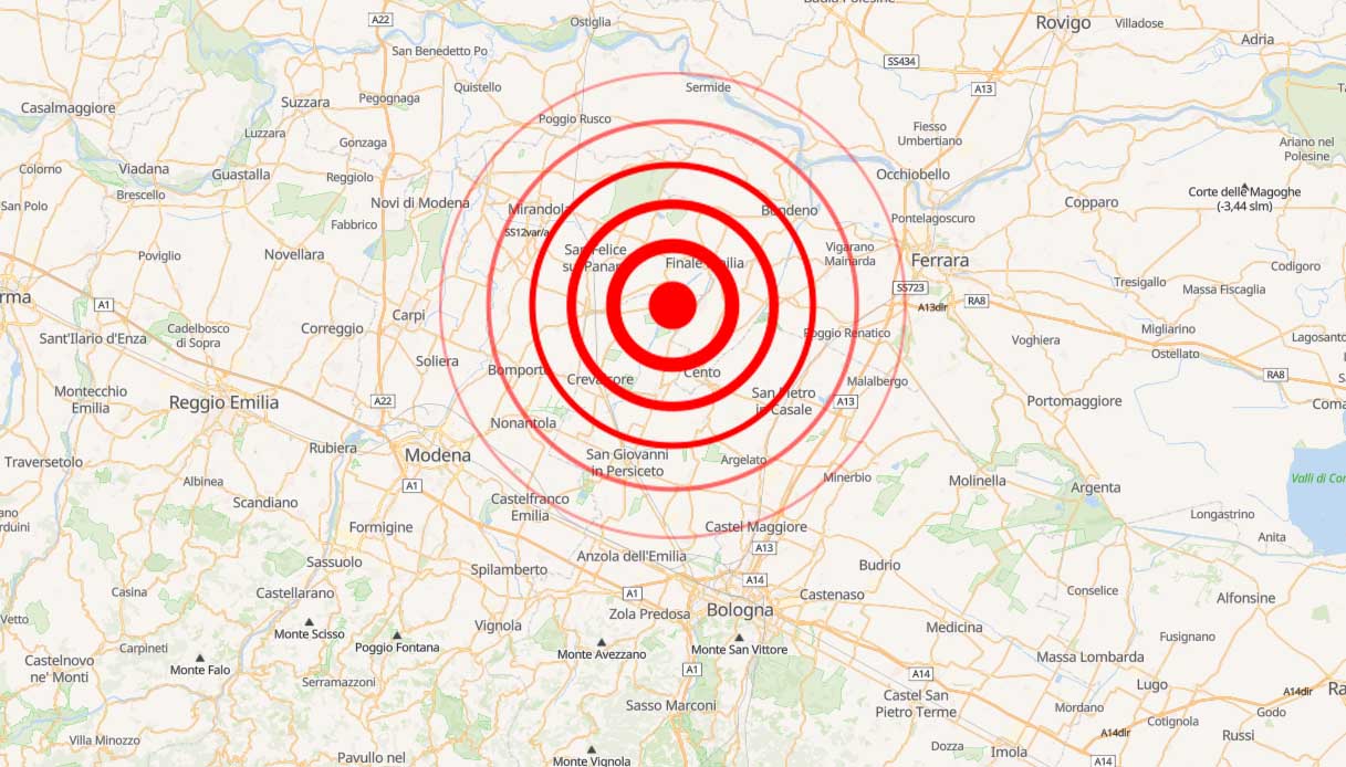 Terremoto a Finale Emilia vicino Modena di magnitudo 3.5, paura tra i residenti: "Forte boato"