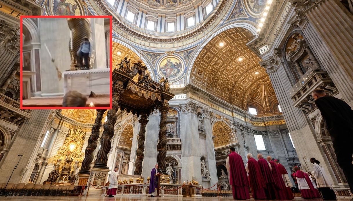 Candelabri gettati a terra a San Pietro da un uomo, fermato in Basilica: danni da migliaia di euro