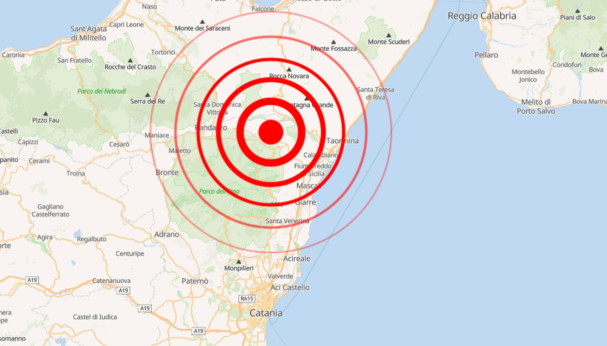 Terremoto a Linguaglossa vicino Catania di magnitudo 3.7, diverse scosse: si teme uno sciame sismico