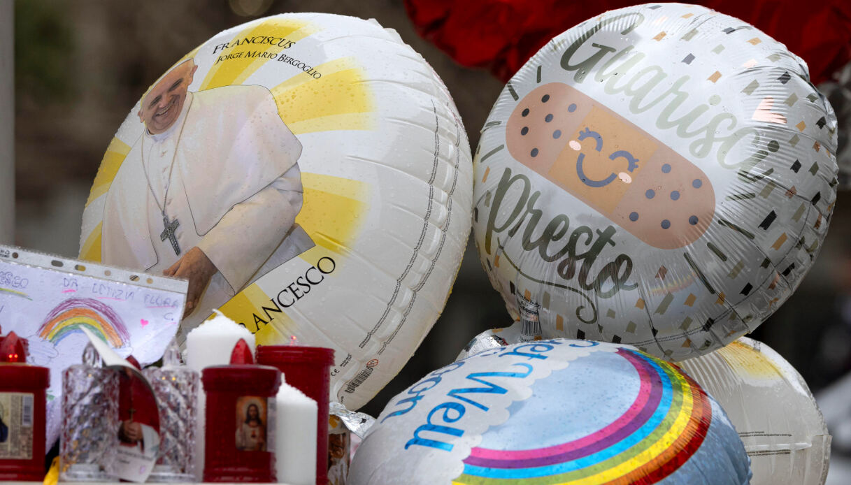 Palloncini per Papa Francesco
