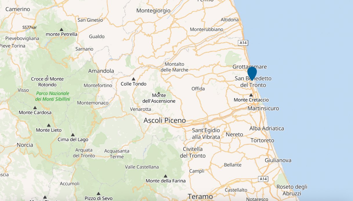 mappa San Benedetto del Tronto