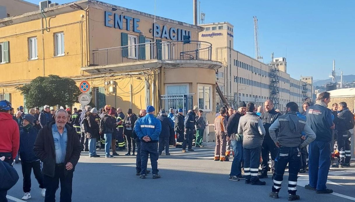 porto di genova operaio morto