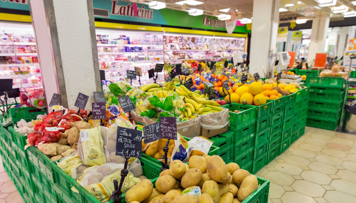 Nel pacco di spinaci congelati al supermercato c