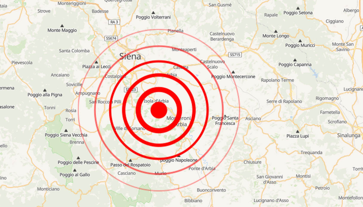 Terremoto a Monteroni d