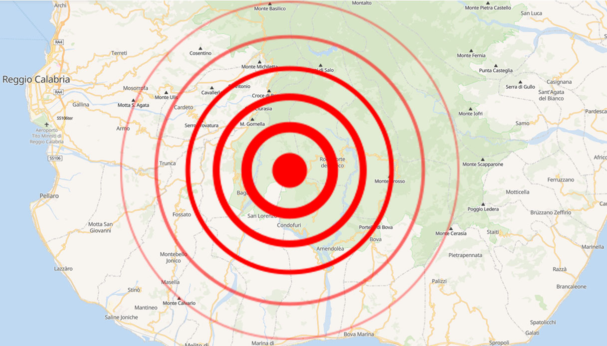 Terremoto a Reggio Calabria di magnitudo 3.3, epicentro a Roccaforte del Greco: "Ha tremato la vetrina"