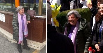 signora fiori gialli papa francesco dimissioni gemelli