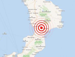 Terremoto in provincia di Catanzaro, prosegue sciame sismico: serie di scosse, di magnitudo 2.9 la più forte
