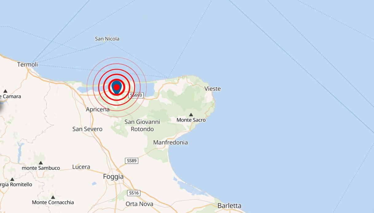 Serie di scosse di terremoto in Puglia, scuole chiuse e danni a edifici: il messaggio della Protezione Civile