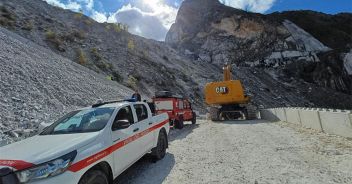 Morto cava di marmo Carrara