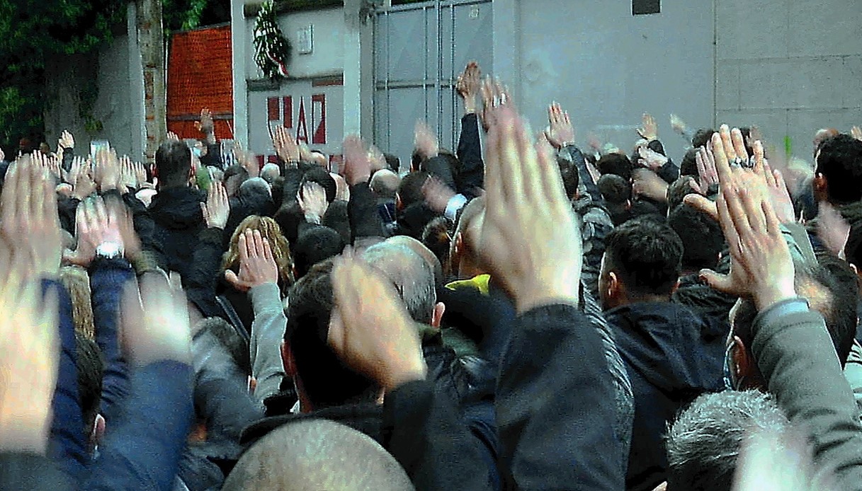 Ramelli saluto romano