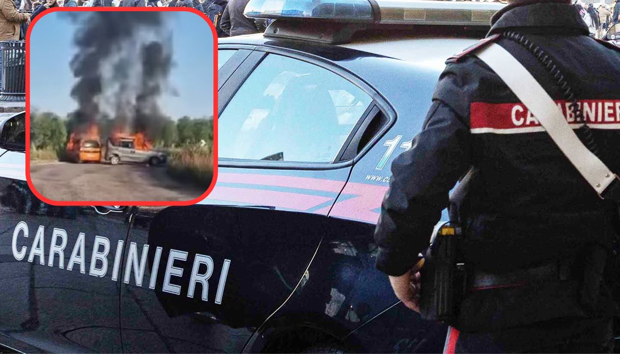 Assalto al portavalori tra Bitonto e Terlizzi, auto incendiate dalla banda in fuga: inferno sulla provinciale Assalto al portavalori tra Bitonto e Terlizzi, auto incendiate dalla banda in fuga: inferno sulla provinciale