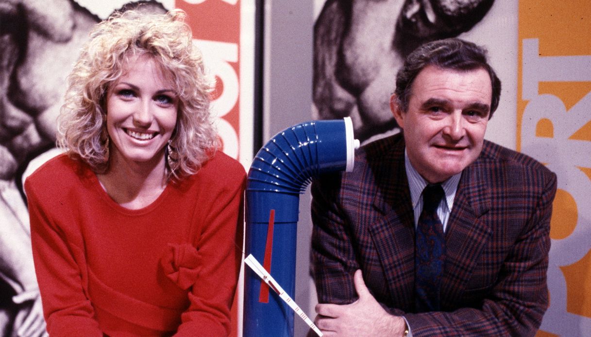 Antonella Clerici e il giornalista Gianni Vasino