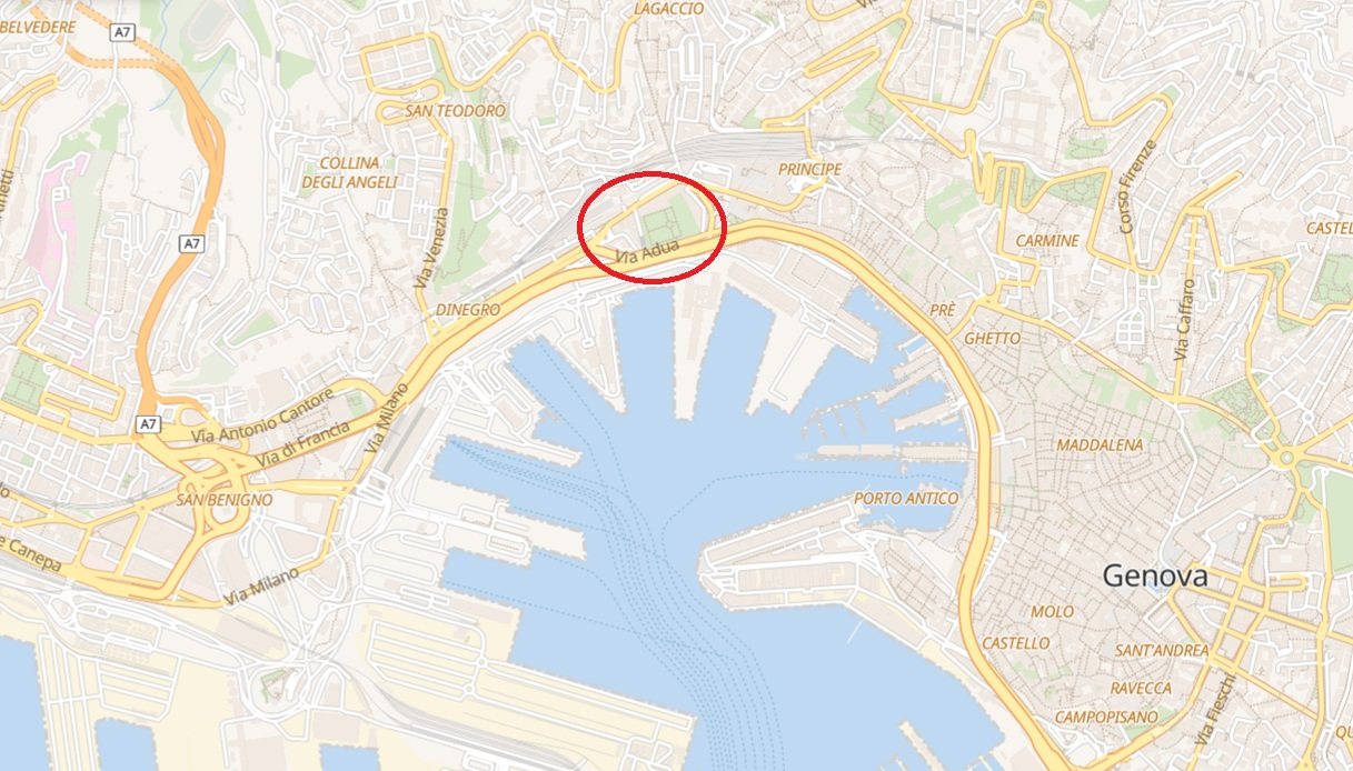 Genova incidente mappa