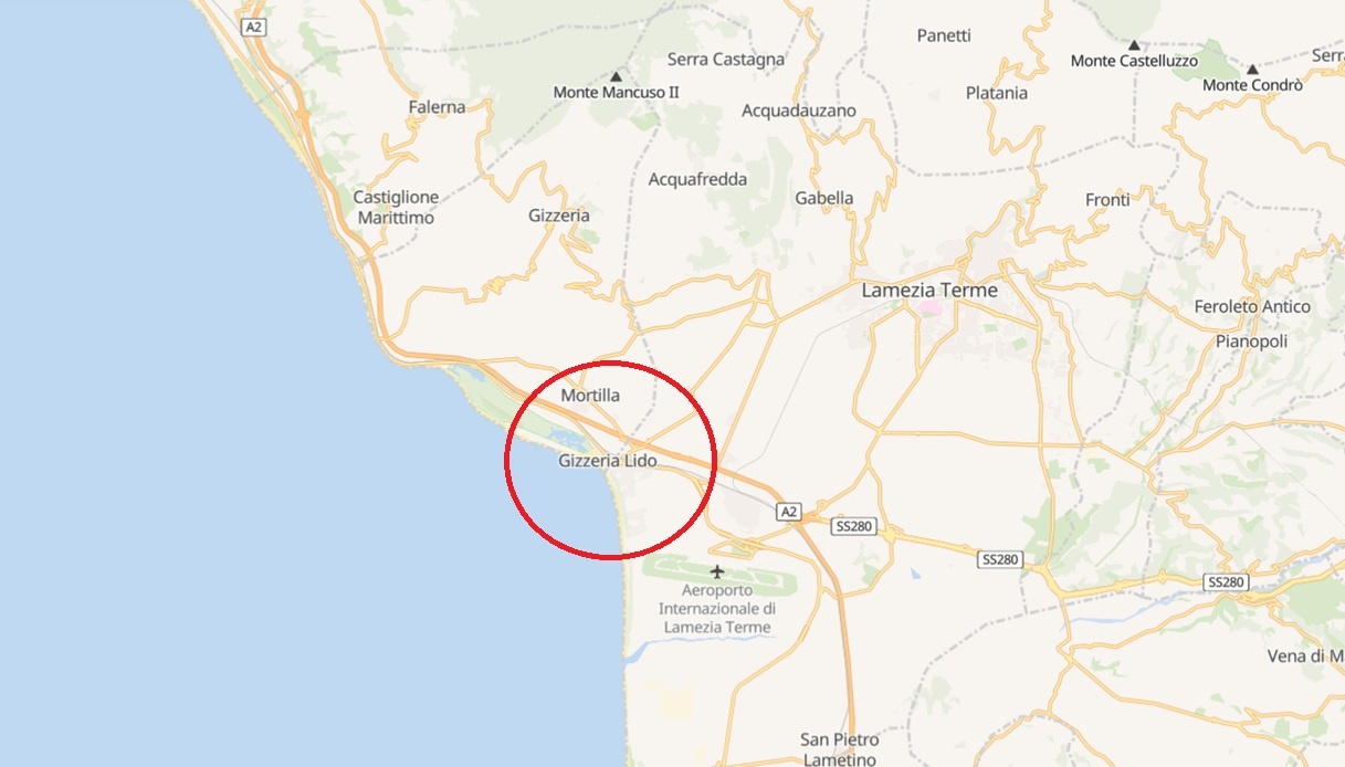 Cartina mappa Lamezia Terme