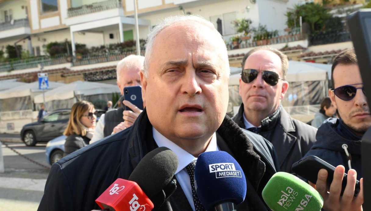 Il presidente della Lazio, Claudio Lotito
