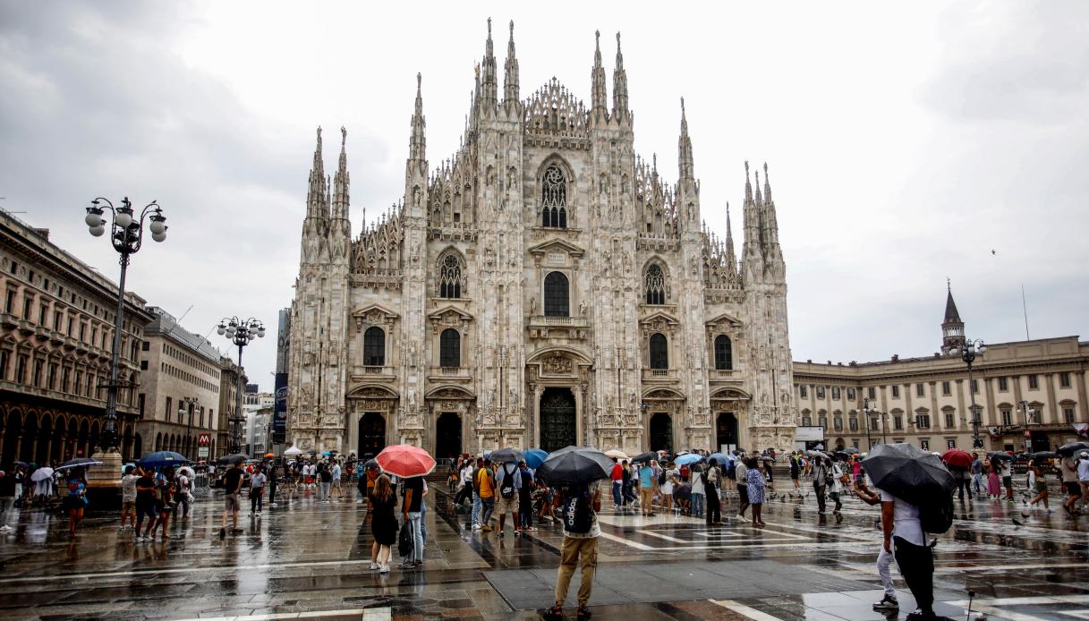 Pioggia a Milano