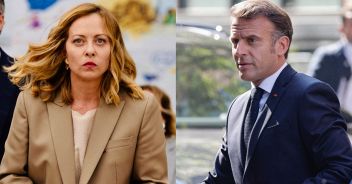Giorgia Meloni ed Emmanuel Macron