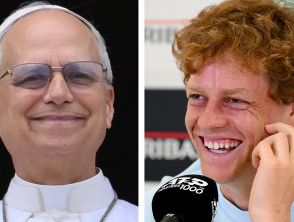 Jannik Sinner da Papa Leone XIV coi genitori Hanspeter e Siglinde, il tennista 