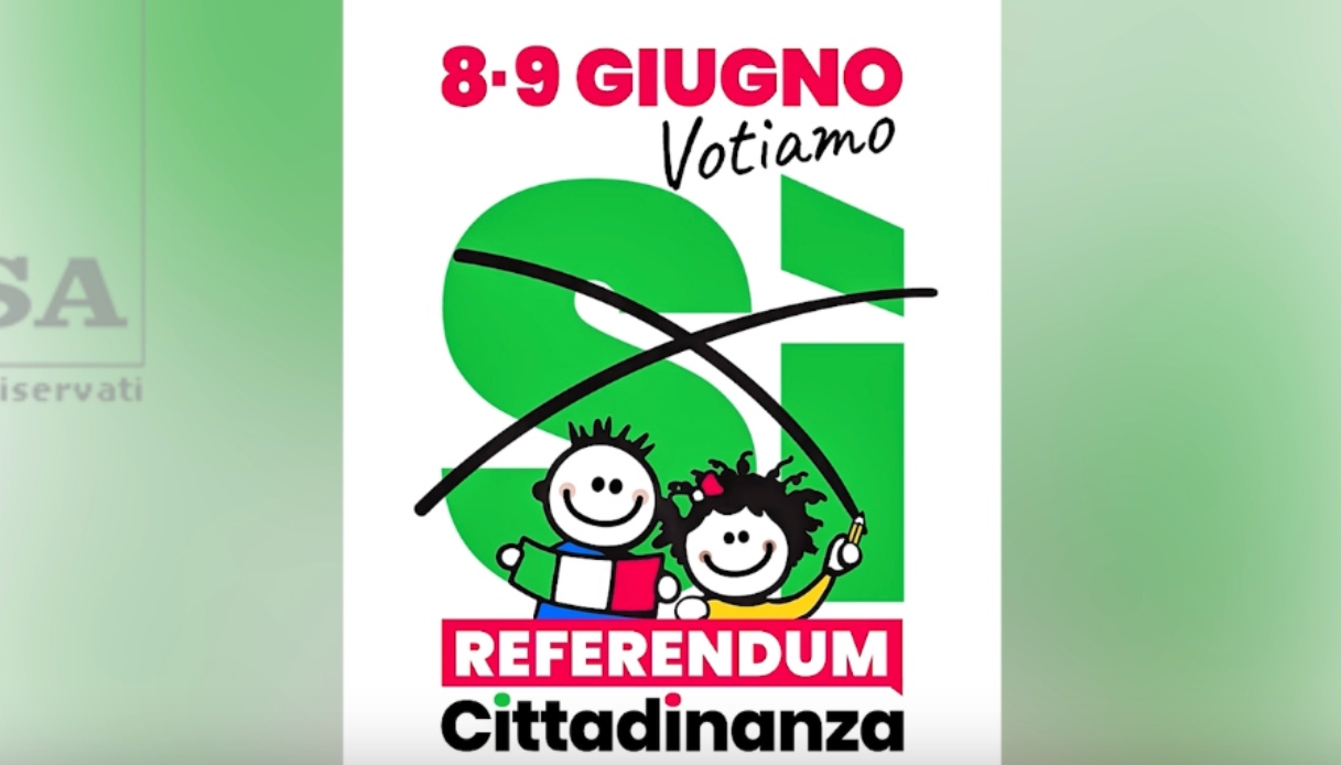 Locandina sul referendum cittadinanza