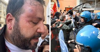 scontri-manifestazione-roma-decreto-sicurezza