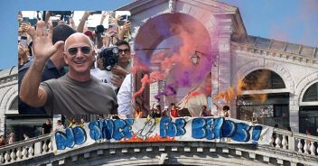 Bezos proteste a Venezia