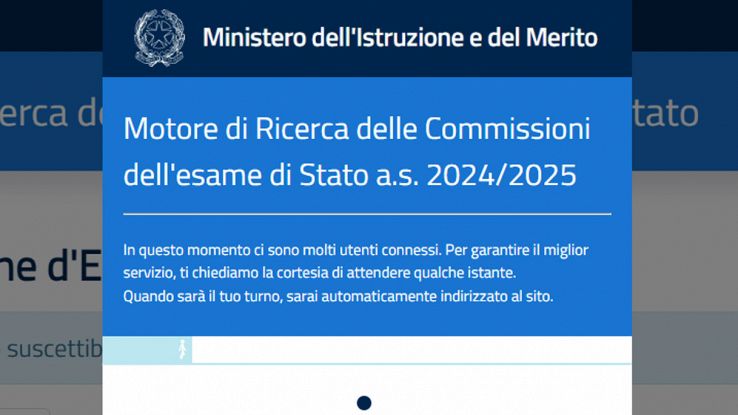 Ministero Dell'istruzione Esame Di Stato 2025 Commissioni esame Maturità 2025, sito del Ministero preso d'assalto