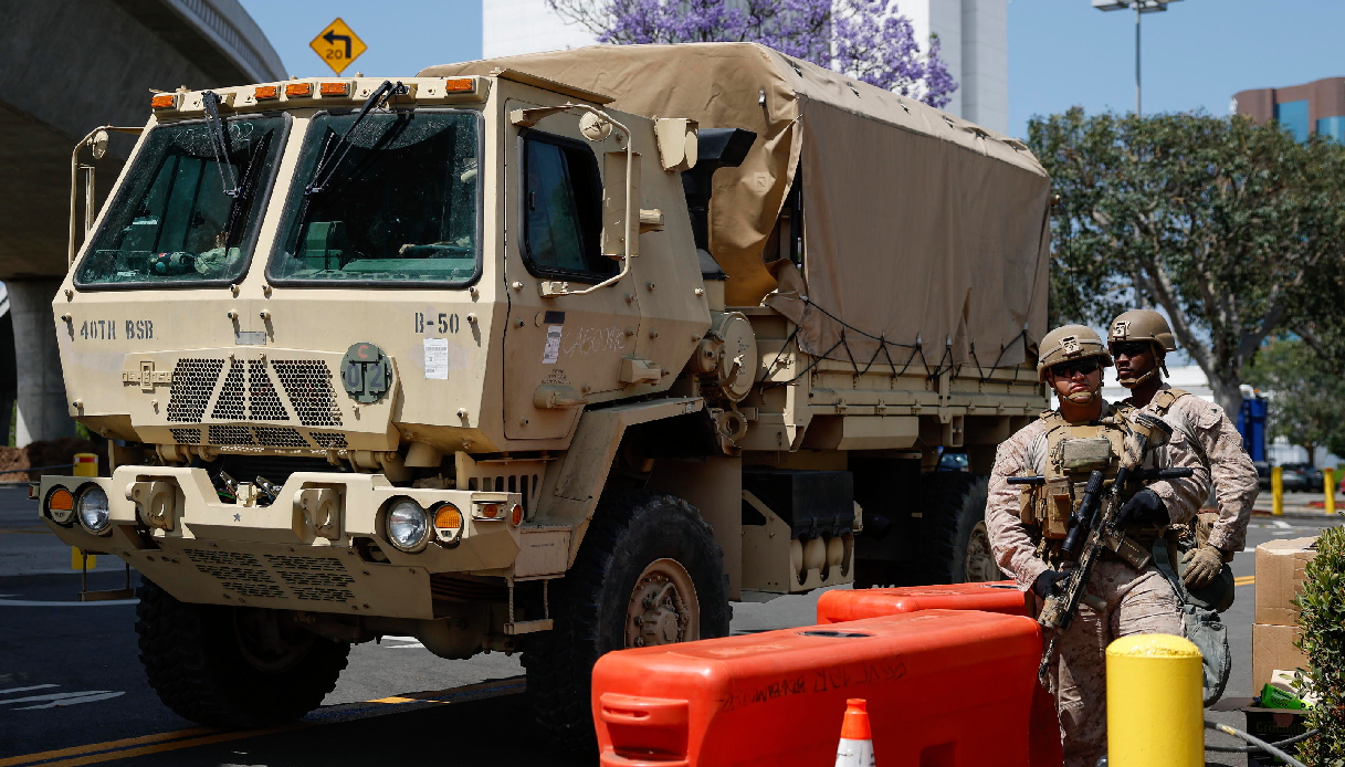 Primo arresto dei marines per i disordini a Los Angeles, oggi le proteste No Kings