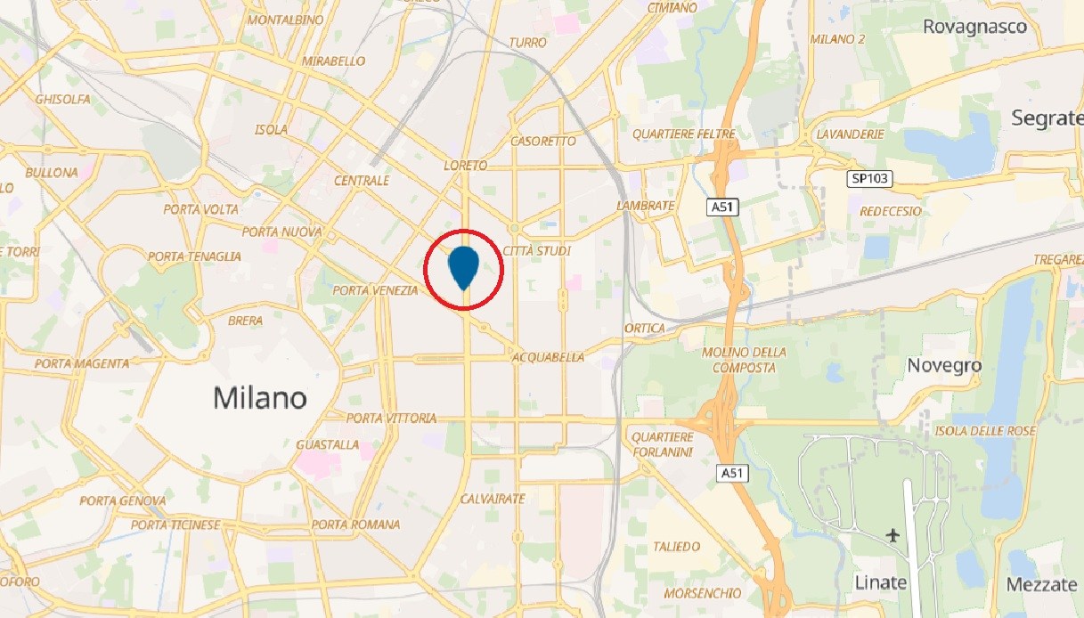 Mappa di viale Abruzzi, Milano