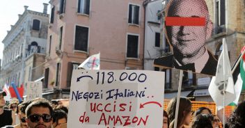 protesta matrimonio bezos venezia