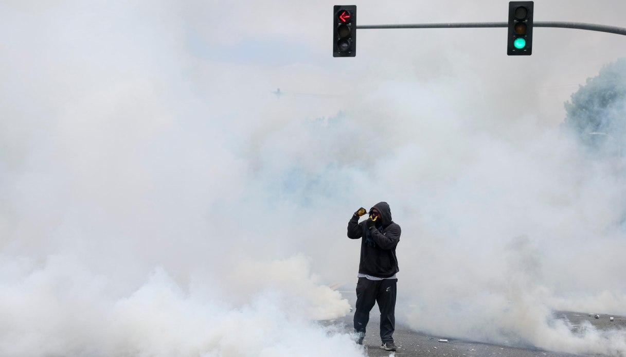 los angeles proteste esercito trump