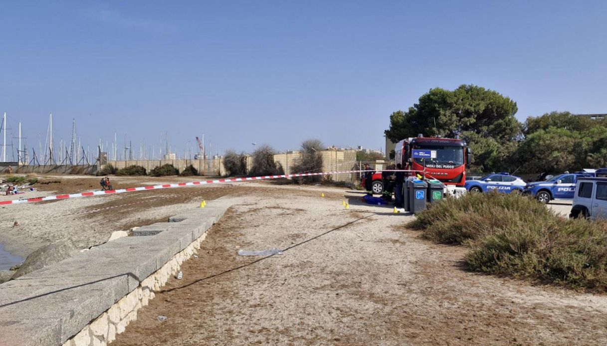 La spiaggia dove è stato trovato il corpo del minorenne morto a Cagliari