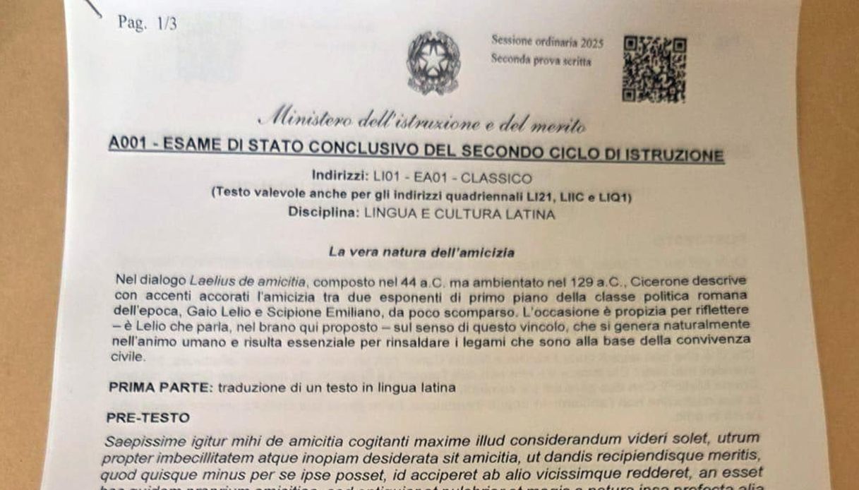 Seconda prova maturità 2025