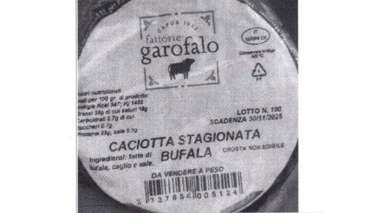caciotta richiamo escherichia coli fattorie garofalo