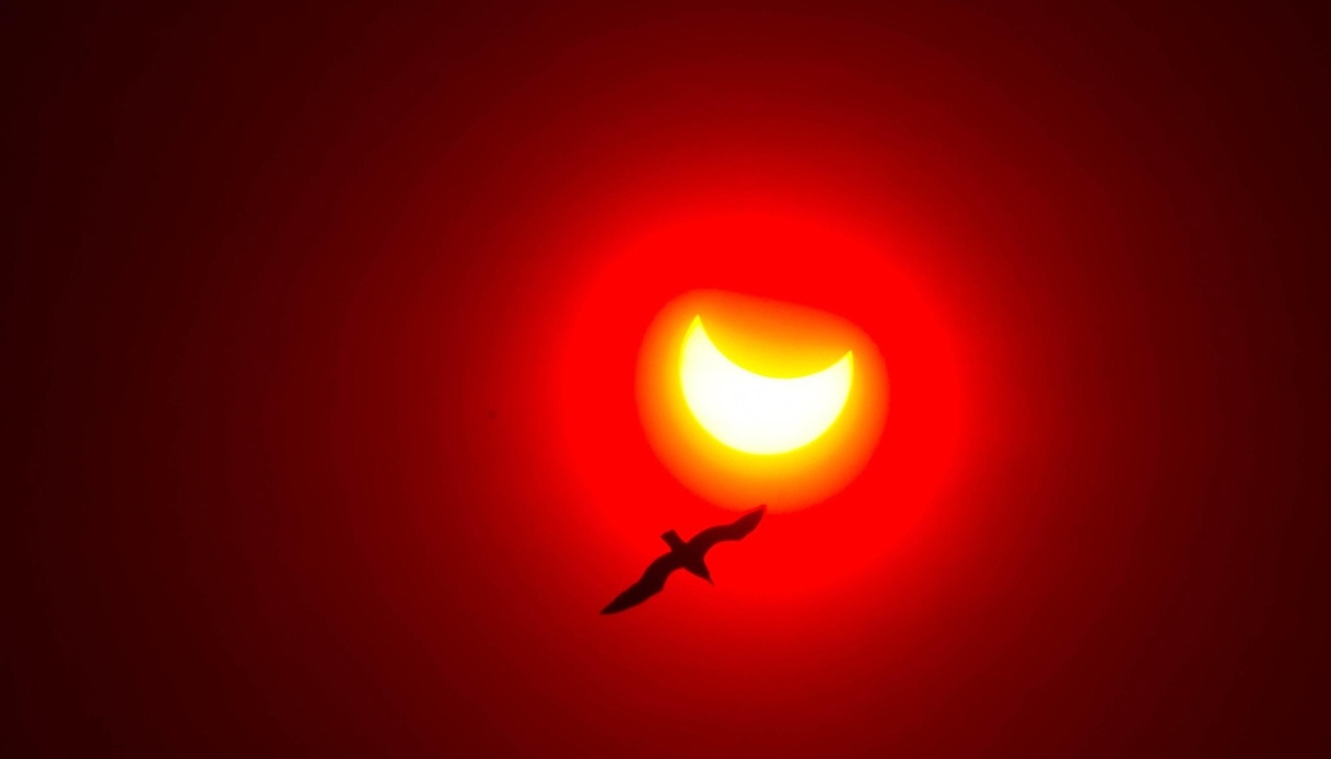 Un'immagine di un eclissi solare