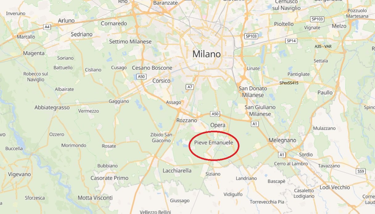 Mappa di Pieve Emanuele