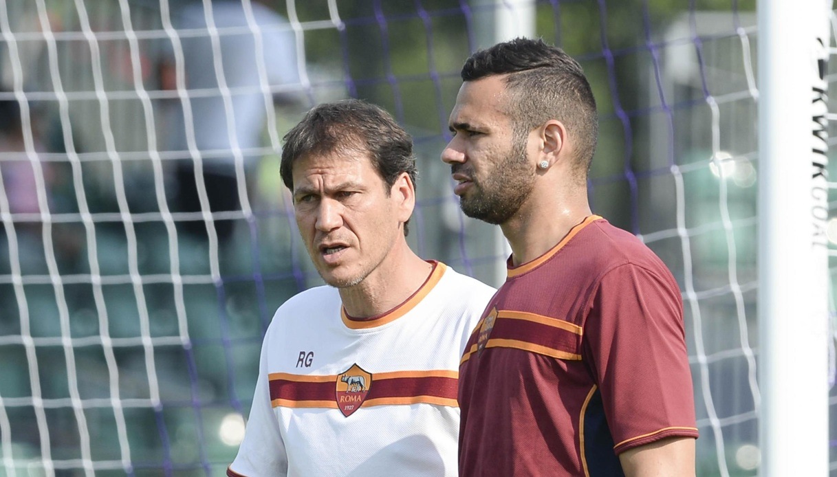 Leandro Castan e Rudy Garcia in allenamento